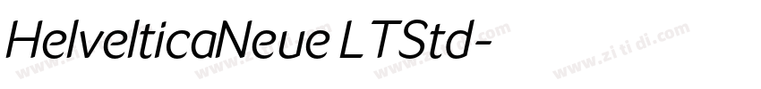 HelvelticaNeue LTStd字体转换